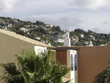 View from the house to the hill on the other side