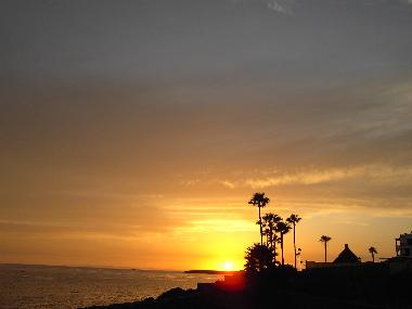 sunset in costa del silencio