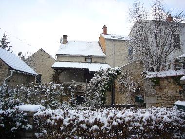 in winter (house is middle portion