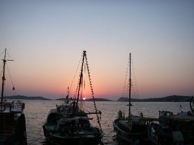 Sunset at the harbour