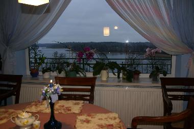 View on the lake from the kitchen window