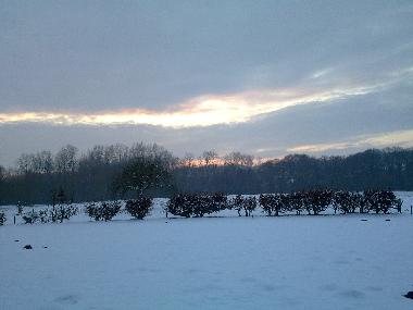 winter panorama in front