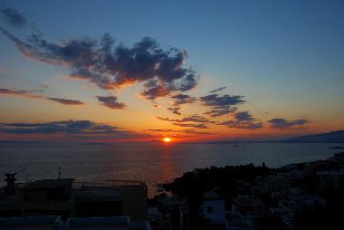 Sunset from Saronida Apartment