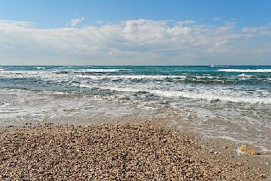 Caesarea Aqueduct Beach - perhaps the finest in Israel