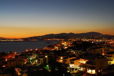 View from Balcony at night
