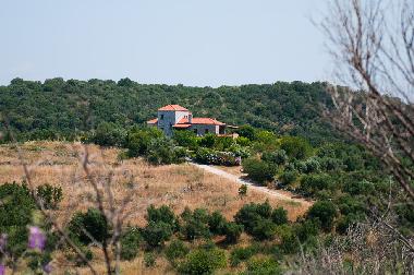 View of the cottage from the mountain