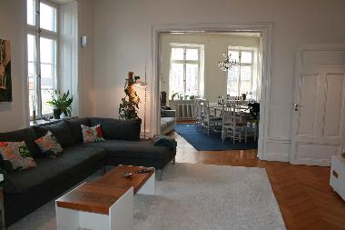 Living room and Dining room