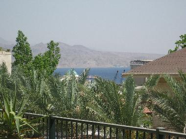 view of gulf of Eilat from patio