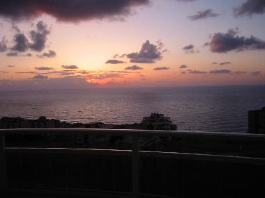 Sun down  Picture taken from the Balcony