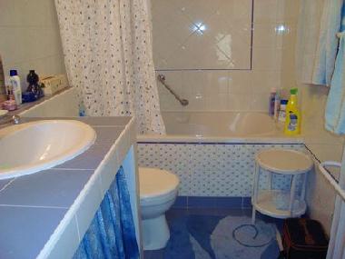 Bathroom with shower and bathtube
