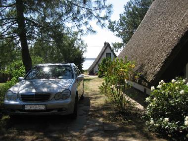 There is space to park your car and trailer.