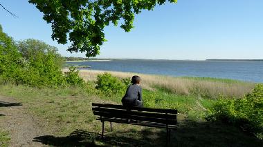 One of many peaceful spots overlooking the River Peenestrom.
