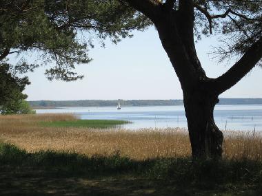  Quilitz by the river, with our sail boat in the the distance.