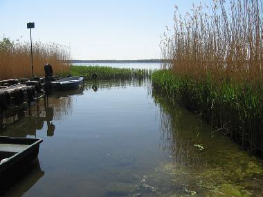 A smaller harbour for local fishing boats.