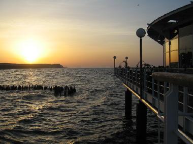 A view out to sea from the pier in Herringsdorf.
