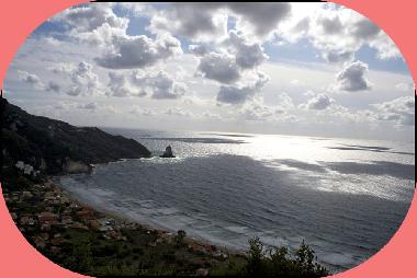 Beach with clouds