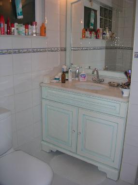 bathroom with shower in double bedroom