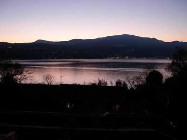 sunset on the lake