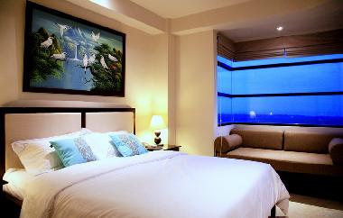Blue Room with King sized bed and ensuite bathroom