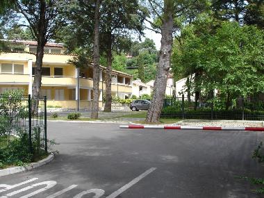 Parking entrance
