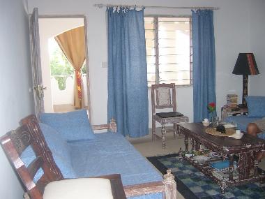 living room with 2 sleeping sofa