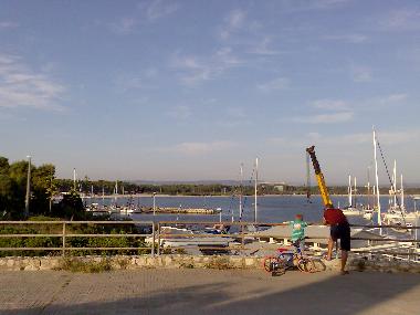 The marina seen from the square