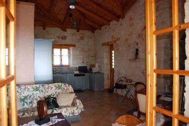the kitchen