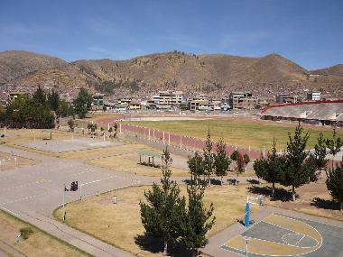 view from the balcony