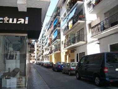 The back of the apartmenthouse.