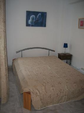 The second double bedroom with built in wardrobes.