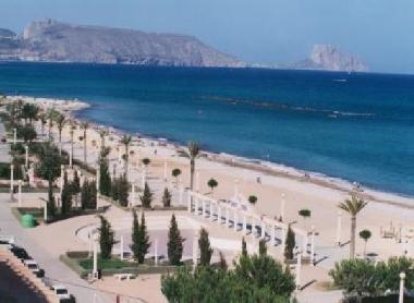 The beachfront line of Altea. 