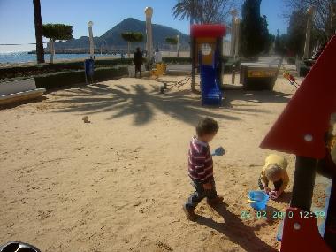 One of the beautiful playgrounds along the beach in Altea.