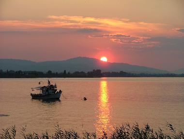 sunset view from the terrace