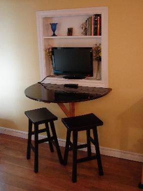 Extra table and TV