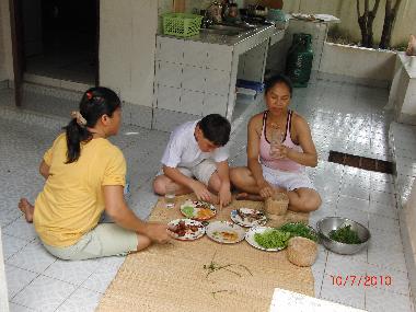 second open kitchen at the back of the house