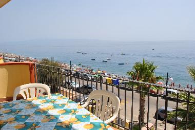 vista della spiaggia dal terrazzo