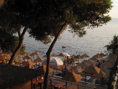 A beachbar -- only a few minutes walk from the apartment