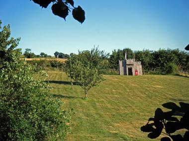 Chidrens play Chateau in the garden
