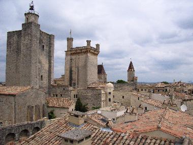 Old roofs of Uzes to the Duchy