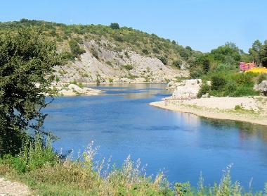 The Gardon river at Collias
