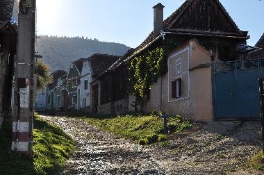 Vale, village street (Sibiu, Transylvania, Romania)