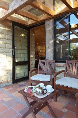 Private patio for easy indoor / outdoor entertaining