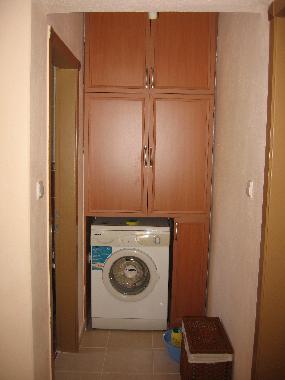 Washing machine outside bathroom 2. floor.
