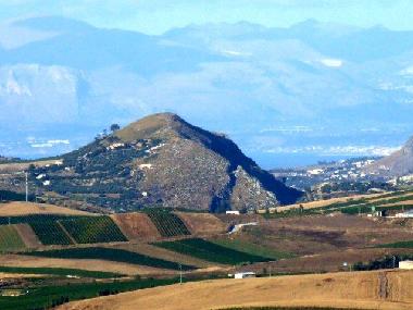 View of the sea and mountains