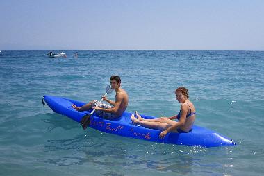 paddle boarding and swimming 3 minute walk to the beach