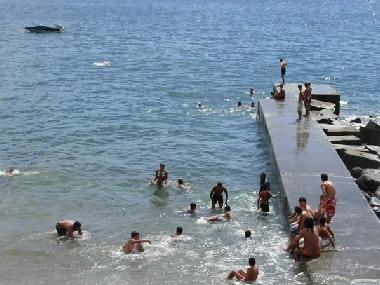 One of the free swimming areas on Paul do Mar