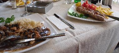 Delicious food at local restaurants only a few minutes away.