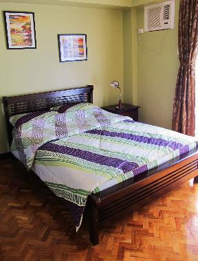Tivoli Gardens Apartment, Makati - Double Bedroom opening  on to balcony