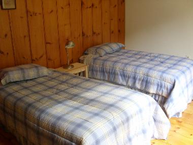 second floor bedroom with two twins