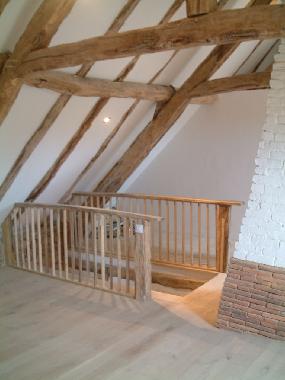 Staircase to master bedroom